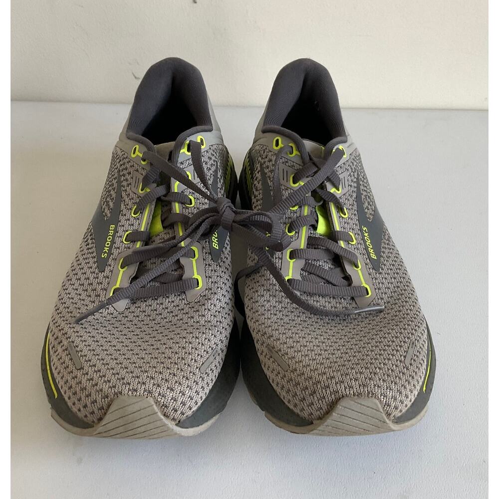 Brooks‎ Men Adrenaline GTS 22 Running Shoes Gray Yellow Size 10